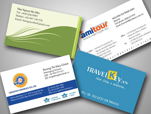 Danh thiếp đủ loại, đủ kiểu, đủ màu sắc khác nhau
