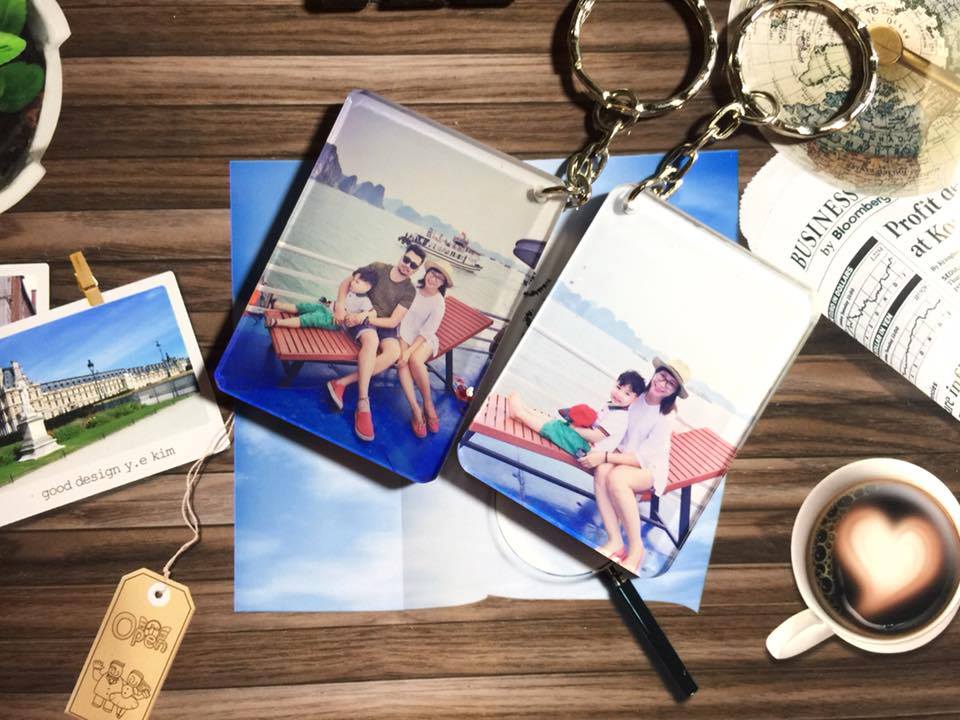 Móc khóa mica in hình theo yêu cầu - 1 cái cũng làm