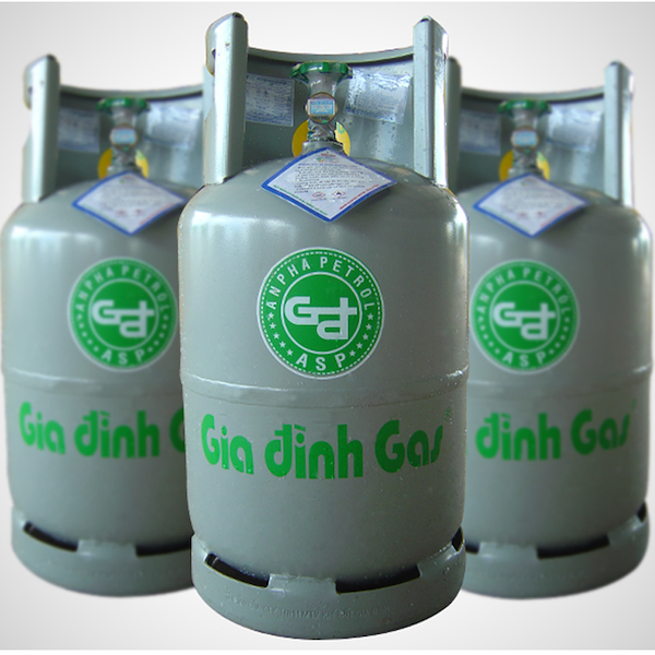 Bình gas chính hãng sẽ có chữ khắc nổi của thương hiệu sản xuất