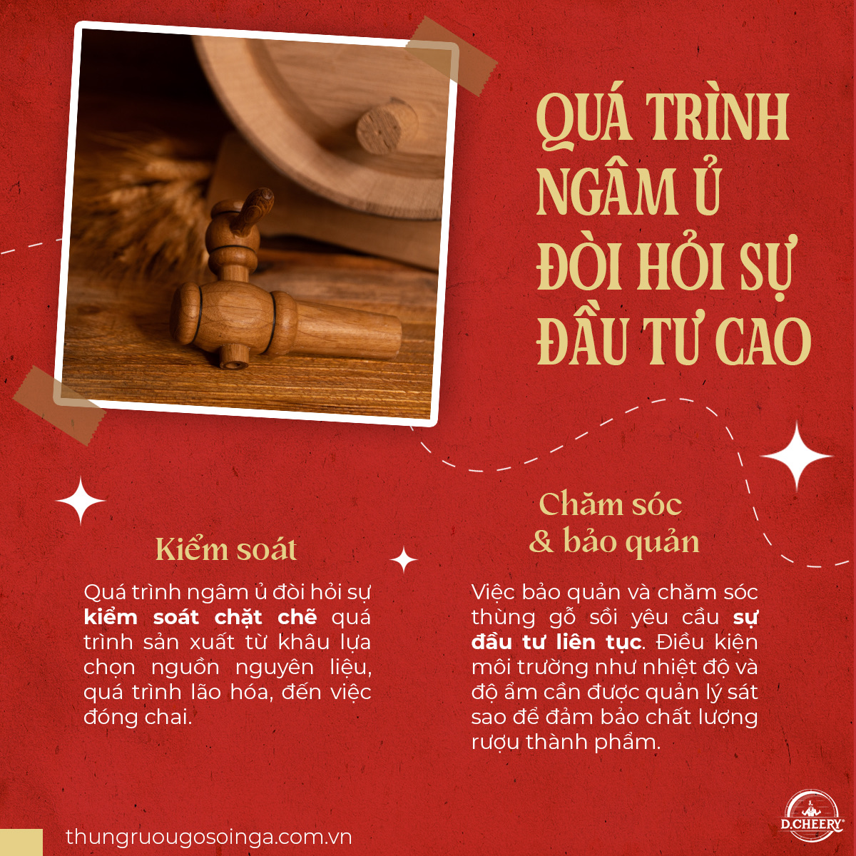 quá trình ngâm ủ đòi hỏi sự đầu tư cao