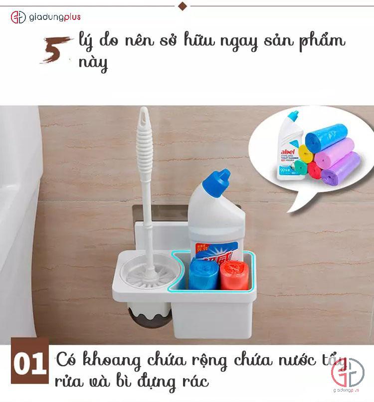 5 lý do nên sở hữu ngay Bộ chổi bồn cầu và kệ đựng đa năng shuangqing