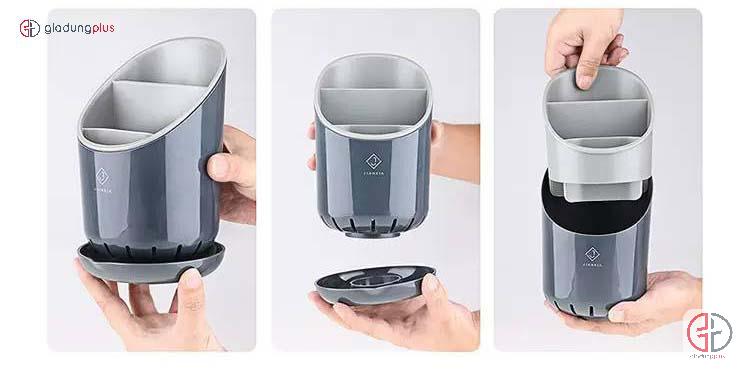 Cấu trúc 3 phần của hộp đựng đũa đa năng Jianxia