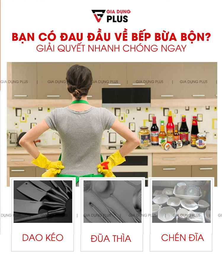 Bạn có gặp những đau đầu trên ở bếp ?