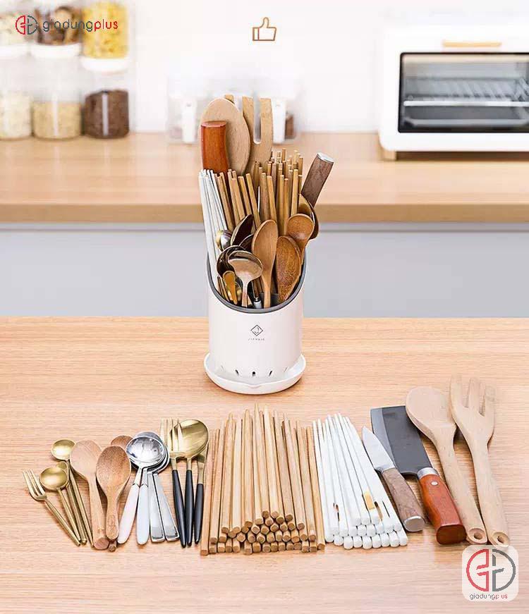 Hộp Đựng Đũa Đặt Bàn Đa Năng, Thông Minh Cho Phòng Bếp - Jianxia