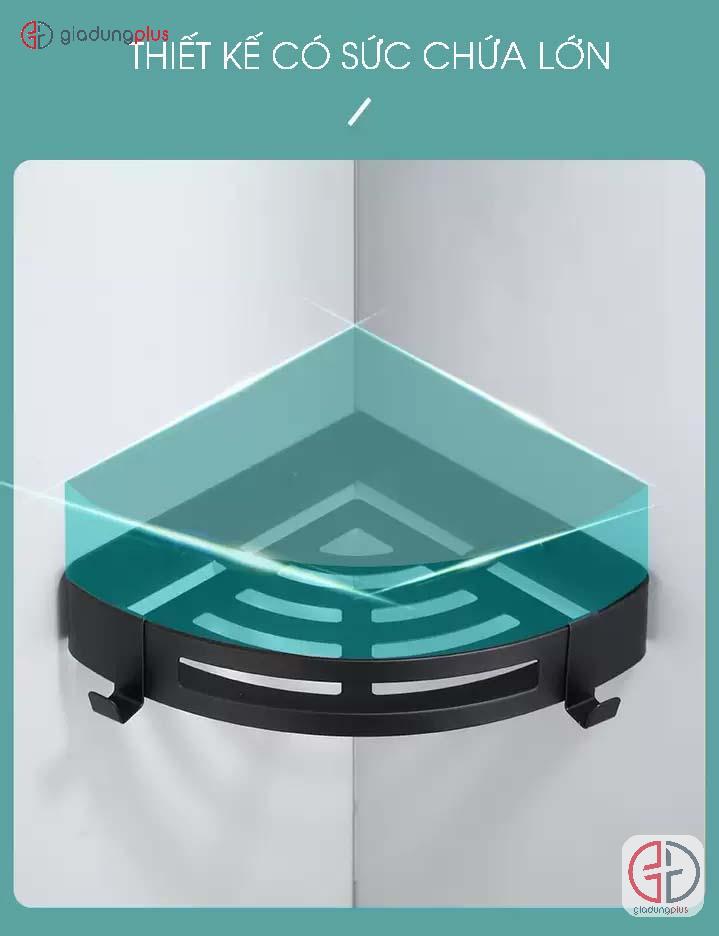 Kệ góc dán tường đa năng thép không gỉ của Afase có sức chứa lớn