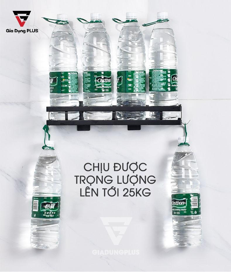 Kệ đựng chai lọ, gia vị inox 304 dán tường | Khả năng chịu được trọng lượng 25kg mà không cần khoan tường