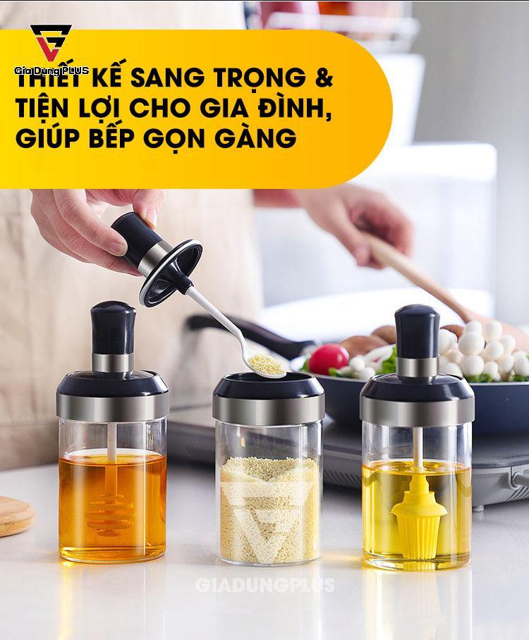 Hũ Đựng Gia Vị Thuỷ Tinh Borosilicate Đa Năng - tiện lợi và đa năng cho gia đình