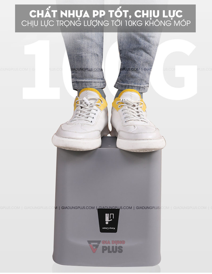 Thùng rác kẹp cánh tủ có nắp trượt đậy kín thông minh | Chất nhựa PP cao cấp, chịu lực và không bị vỡ khi chịu lực mạnh