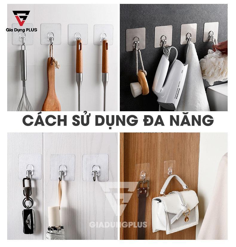 Móc Treo Đa Năng Đơn Dán Tường Có Cách Sử Dụng Đa Năng Cho Gia Đình