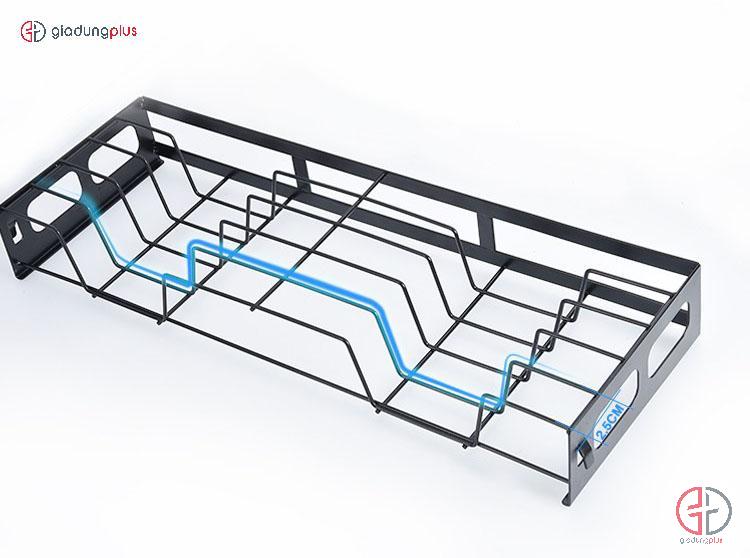 Thiết kế thông minh của kệ đựng đĩa dán tường trên giadungPlus.com