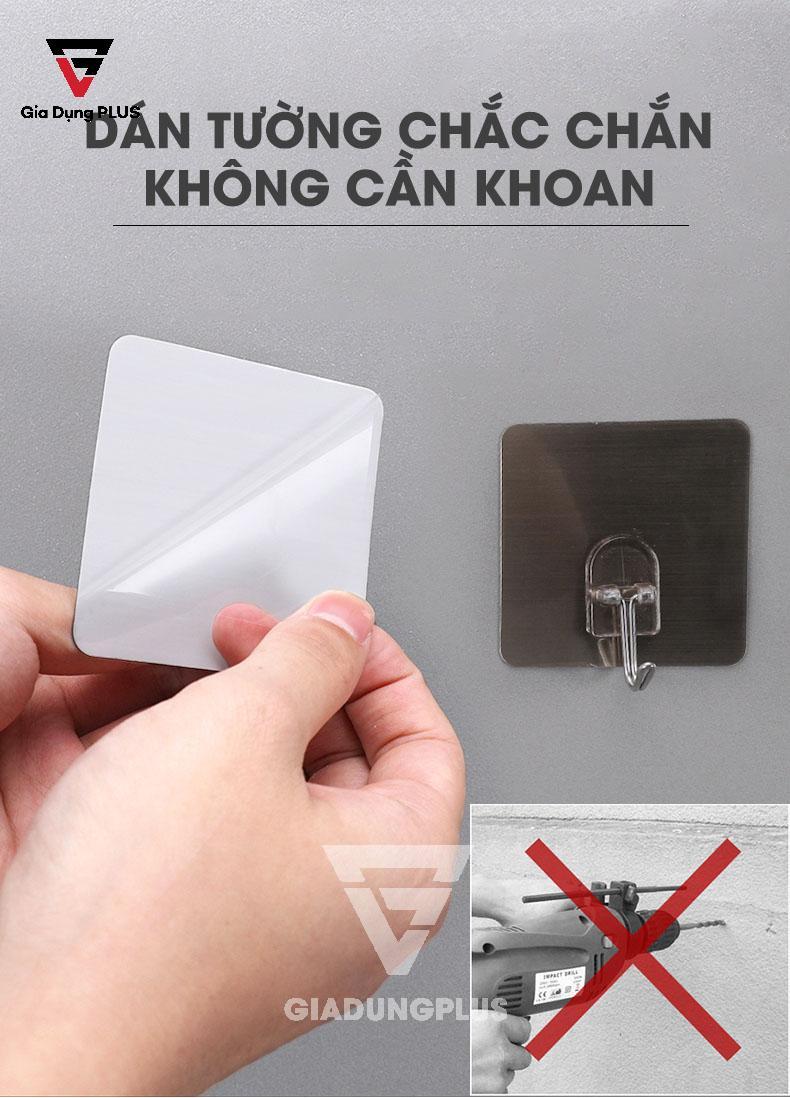 Móc Treo Đa Năng Đơn Dán Tường Không Cần Khoan Tường Vẫn Chắc Chắn, Tiện Lợi