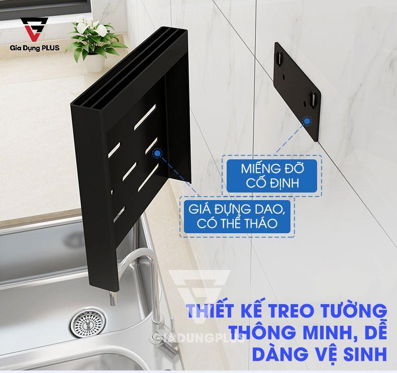 Bộ Kệ Giá Inox 304, Treo Tường Cho Nhà Bếp | Thiết kế tháo rời, dễ vệ sinh lau chùi