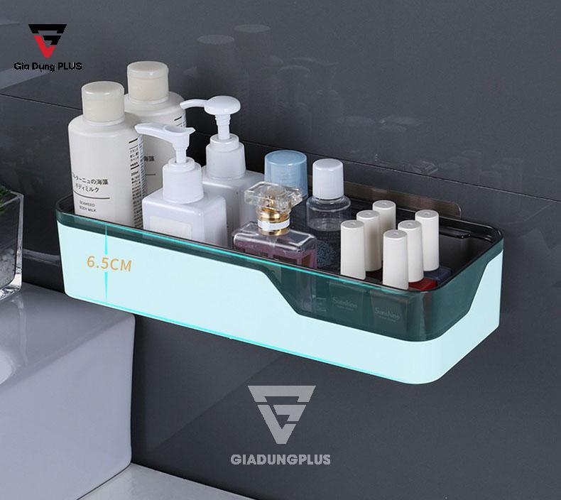 Kệ chữ nhật dán tường ShuangQuing | Thành của kệ cao tới 6.5cm