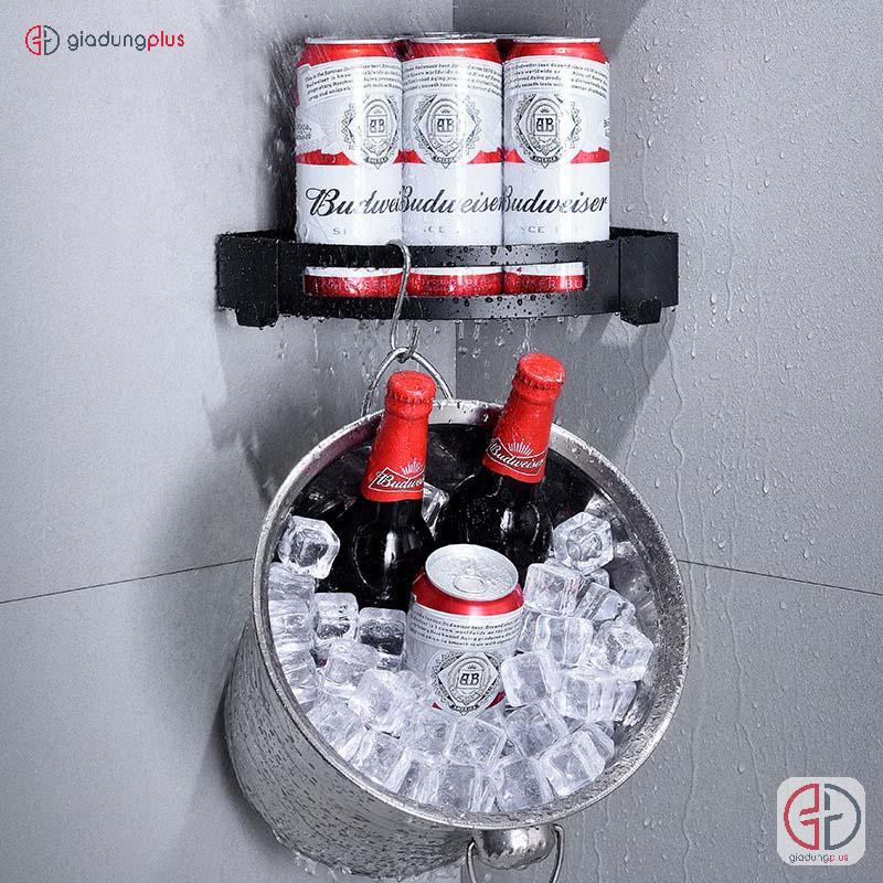 Kệ Góc Dán Tường Inox 304 Đa Năng - Không Cần Khoan Tường Cho Phòng Tắm - AFASE