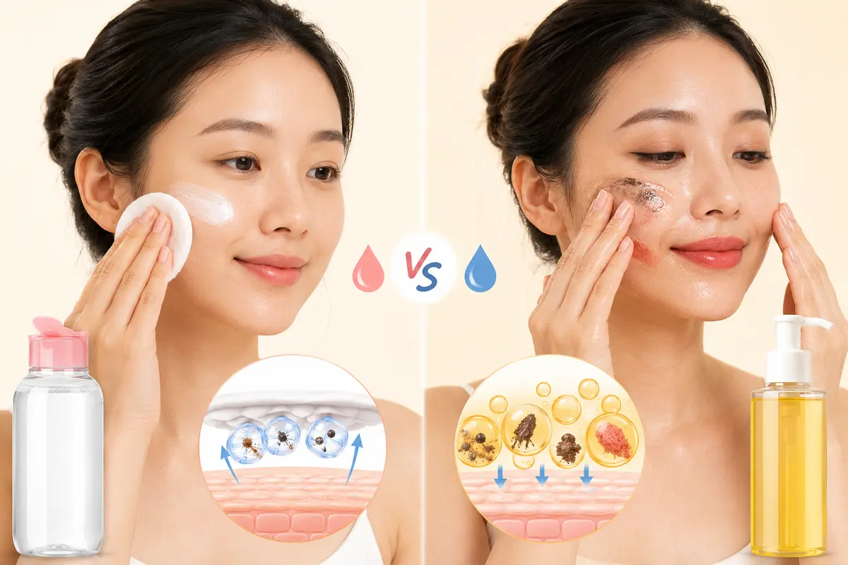 Tẩy trang nước hay dầu: Nên chọn loại nào cho làn da của bạn?