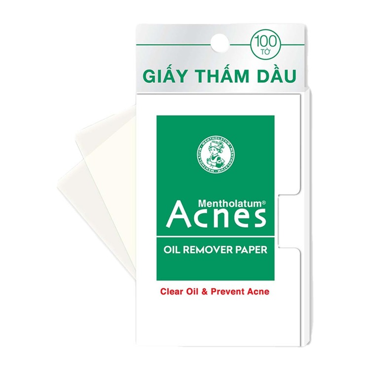 Giấy Thấm Dầu Kiểm Soát Nhờn, Ngừa Mụn Acnes Oil Remover Paper (100 Tờ)