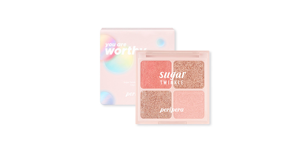 Phấn mắt 4 ô Peripera You Are Worthy Sugar Twinkle Glitter Palette