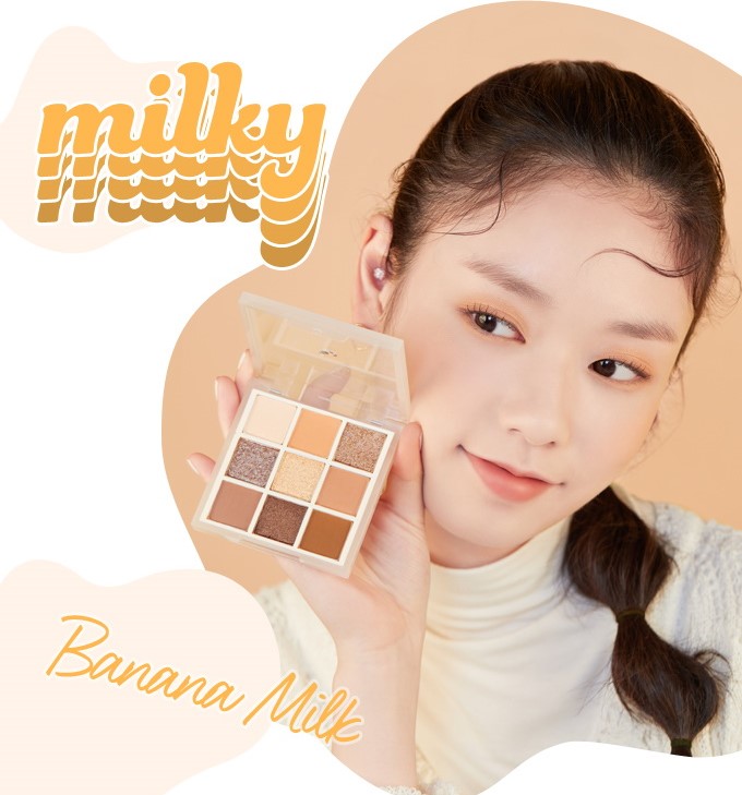 Phấn mắt 9 ô Etude House Milky Play Color Eyes Strawberry Milk