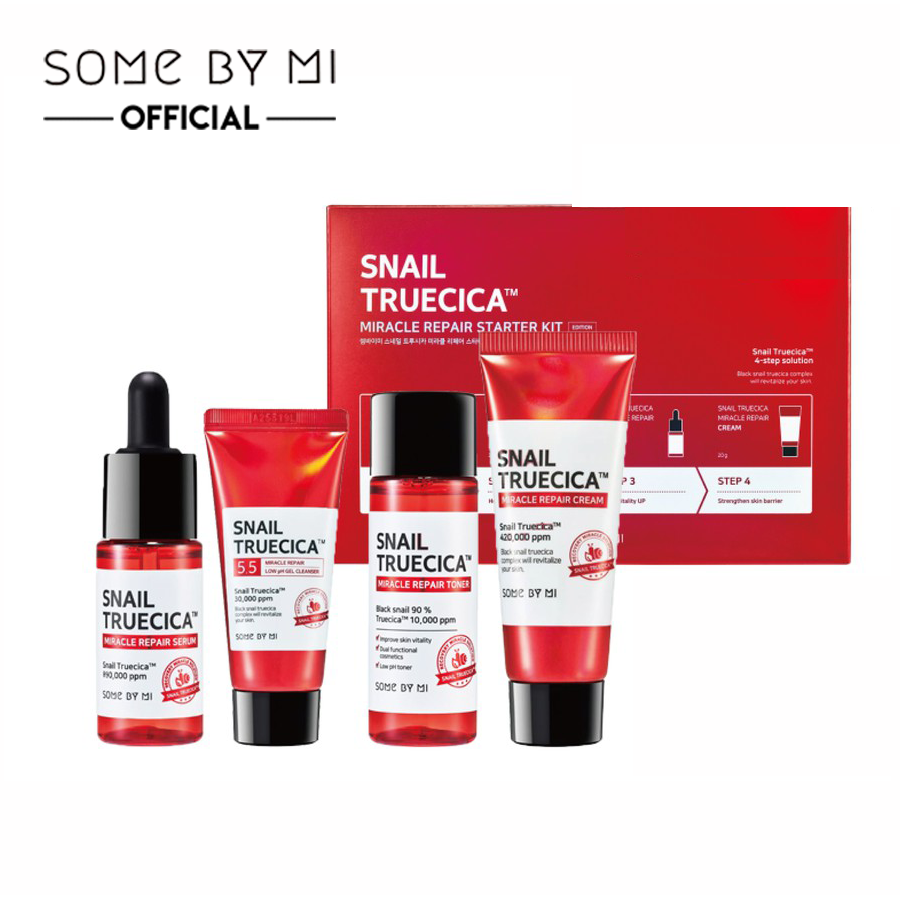 Set Dưỡng Da Some By Mi Snail Truecica Miracle Repair Starter Kit