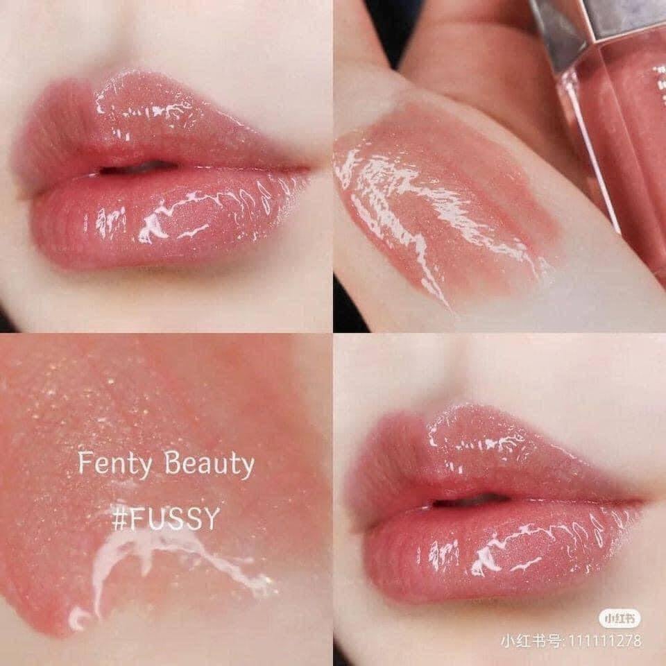 Set Son Bóng Và Phấn Bắt Sáng Fenty Beauty Diamond Bomb Baby Mini Lip