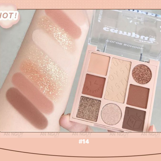 Bảng Phấn Mắt 8 Ô Color School Playing Magic Cube Eye Shadow Plate 12.3g