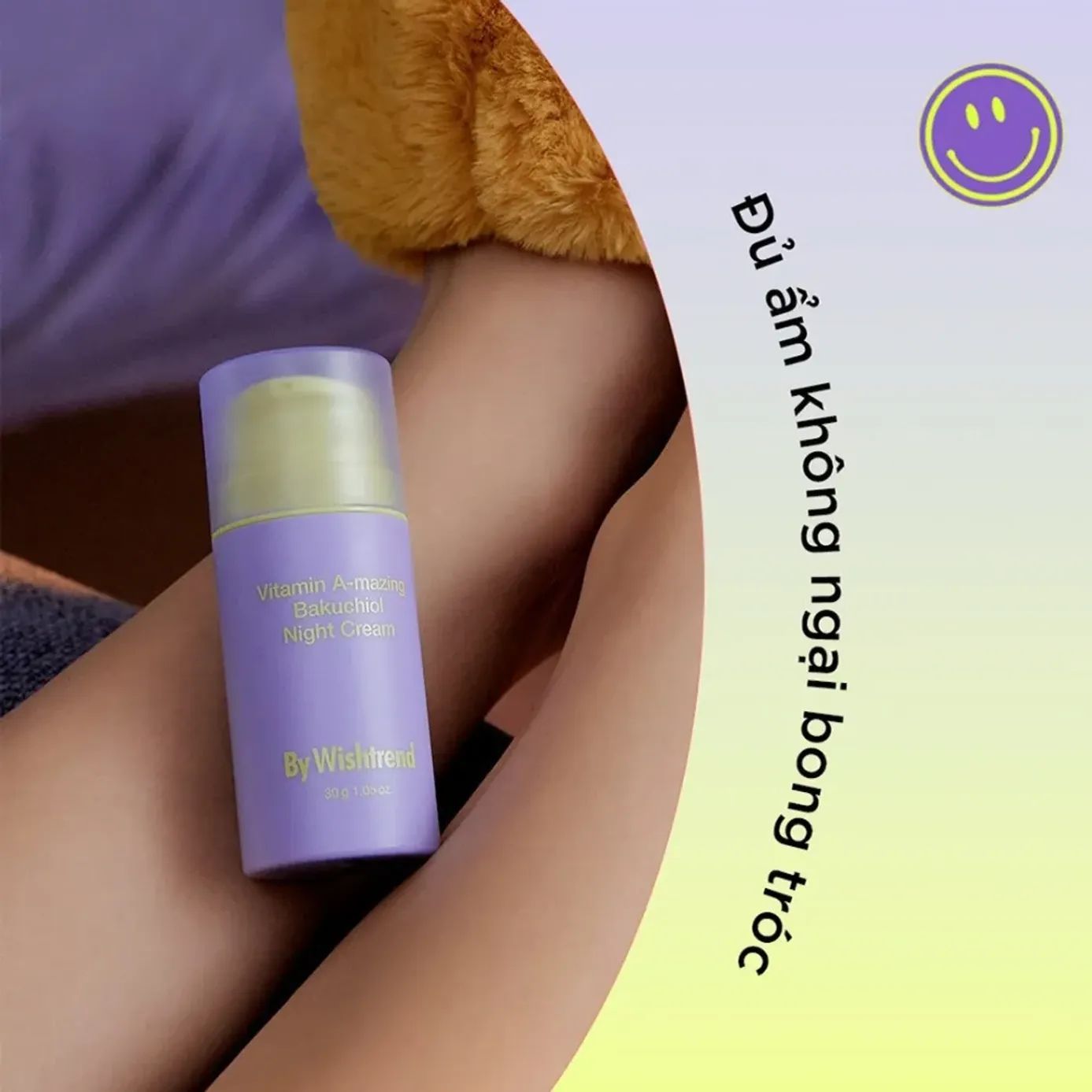 Kem Dưỡng Da Ban Đêm Phục Hồi Da By Wishtrend Vitamin A Mazing Bakuchiol Night Cream 30g