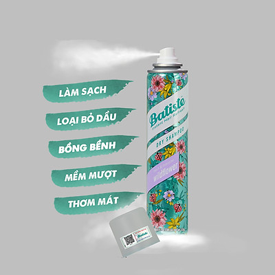 Gội Khô Batiste Dry Shampoo Wildflower 200ml