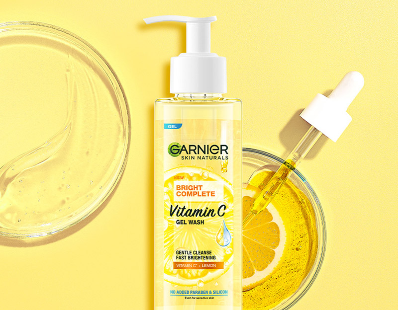 Gel Rửa Mặt Garnier Bright Complete Vitamin C Gel Wash 120ml