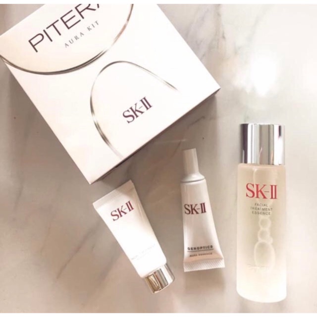 Bộ 3 Món Dưỡng Trắng Da SK-II Mini Set PITERA AURA KIT