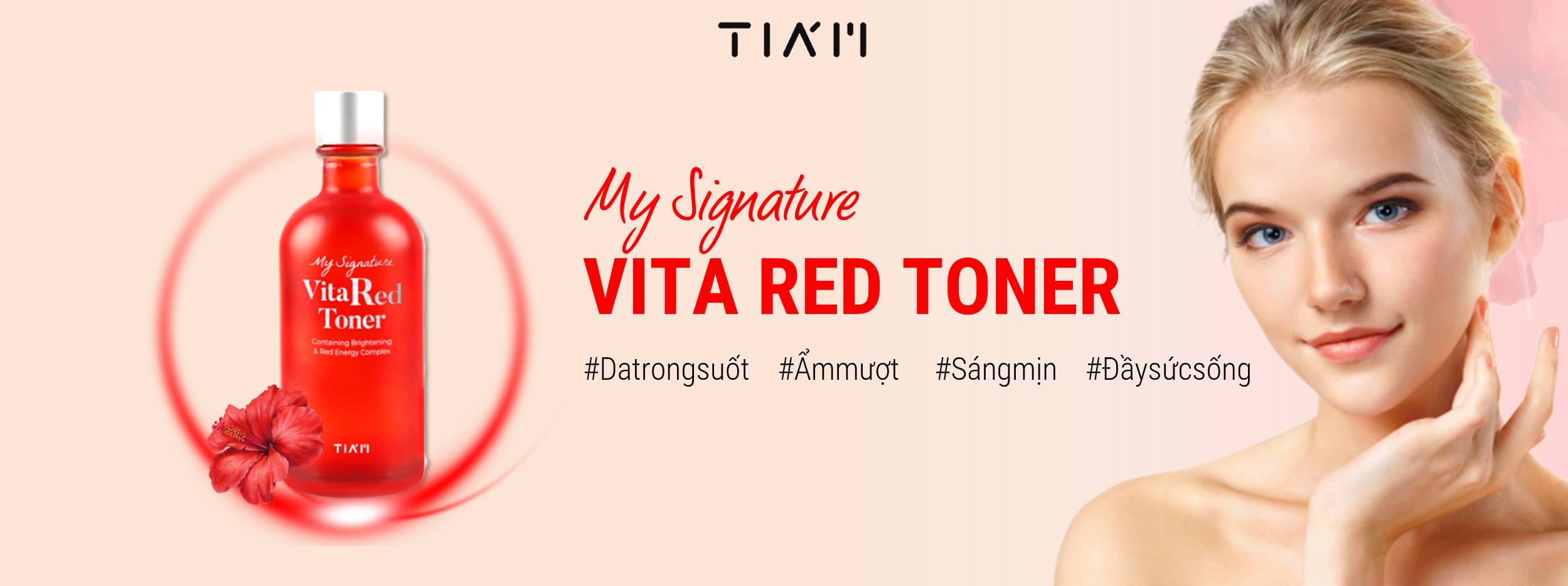 Nước Hoa Hồng Tiam My Signature Vita Red 130ml