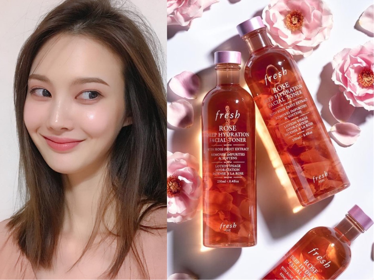 Nước Hoa Hồng Fresh Rose Deep Hydration Facial Toner 250ml