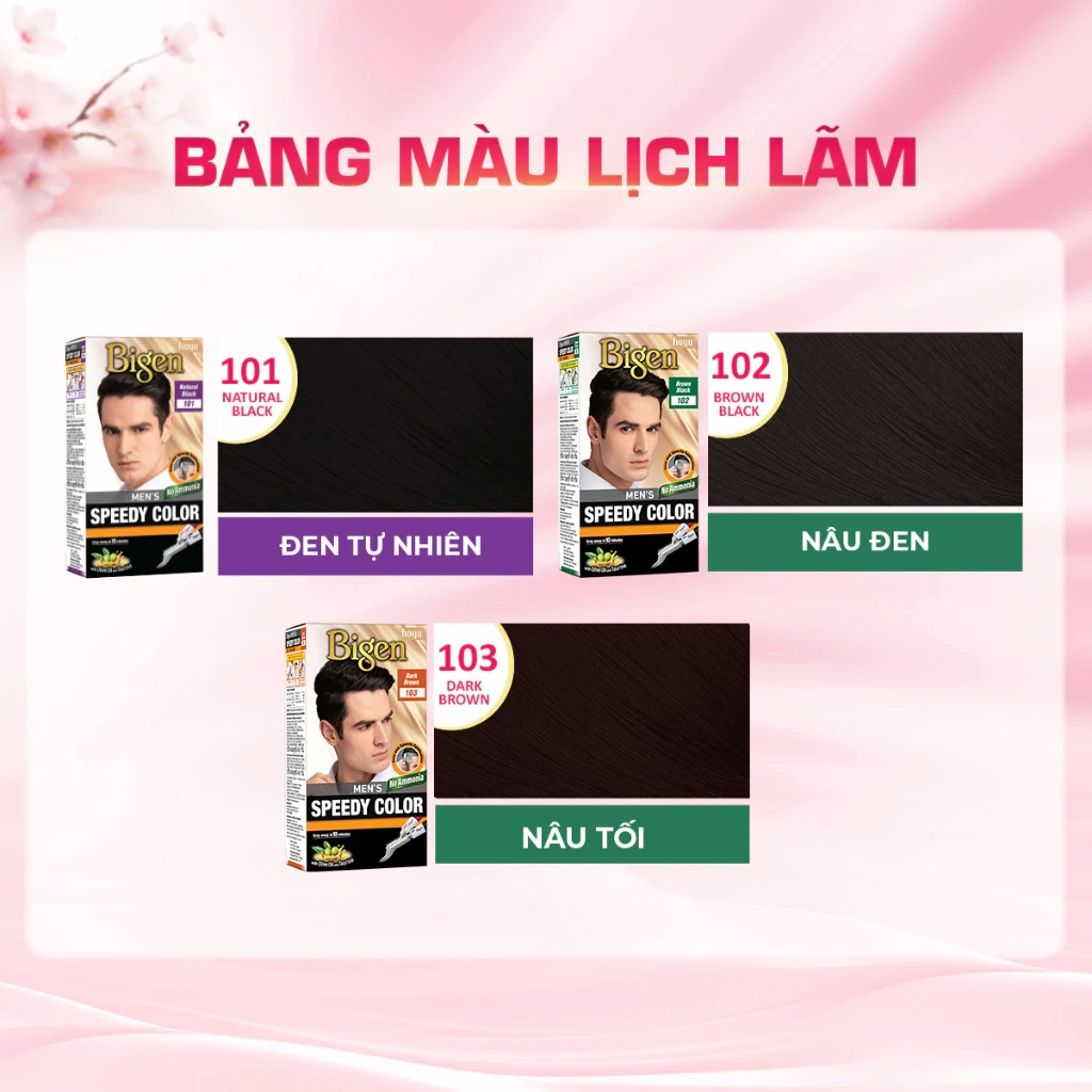 Thuốc Nhuộm Tóc Nam Bigen Nhật Phủ Bạc Speedy Color 40g