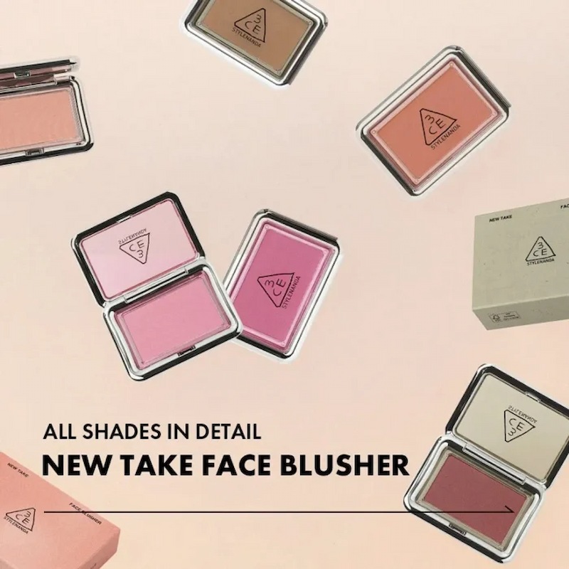 Phấn Má Hồng 3CE New Take Face Blusher 4.5g - Youth Pink