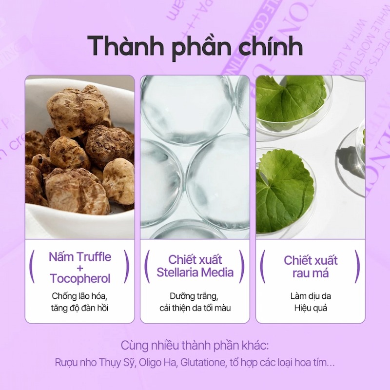 Kem Chống Nắng D'Alba UV Essence Waterfull+ Tone Up Purple Correcting SPF50+ 50ml (Nhập Khẩu)
