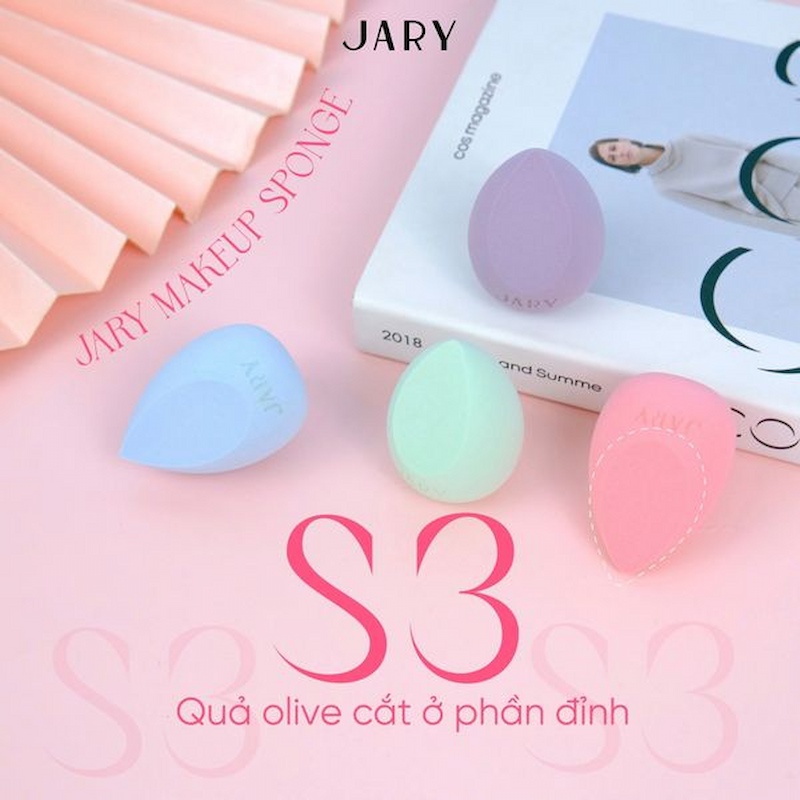Mút Trang Điểm Jary Makeup Sponge Olive