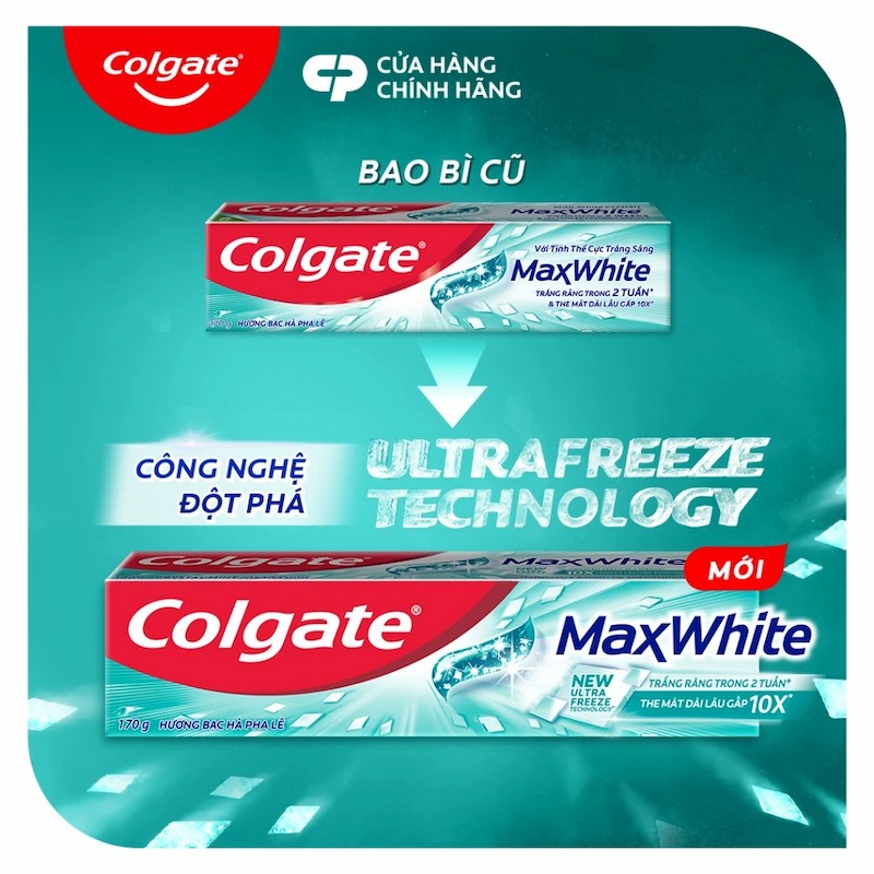 Kem Đánh Răng Hương Bạc Hà Pha Lê Colgate Maxwhite 170g