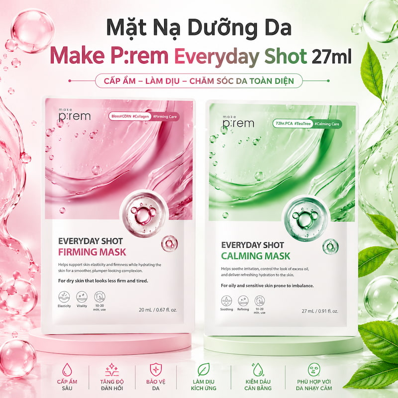 Mặt Nạ Dưỡng Da Make P:rem Everyday Shot 27ml
