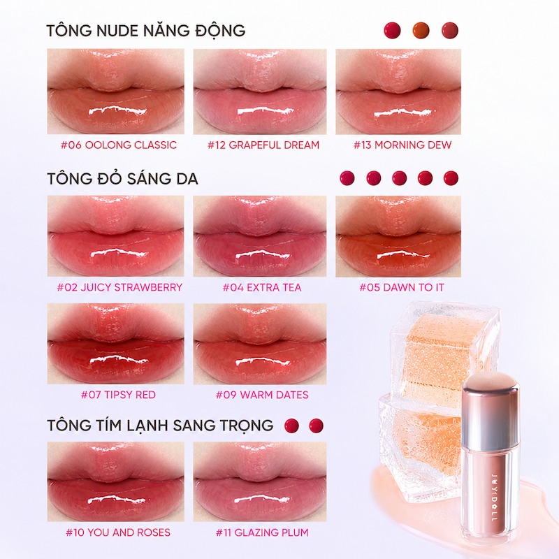 Son Kem Bóng Judydoll Dual Flash Watery Lip Gloss 2.4g