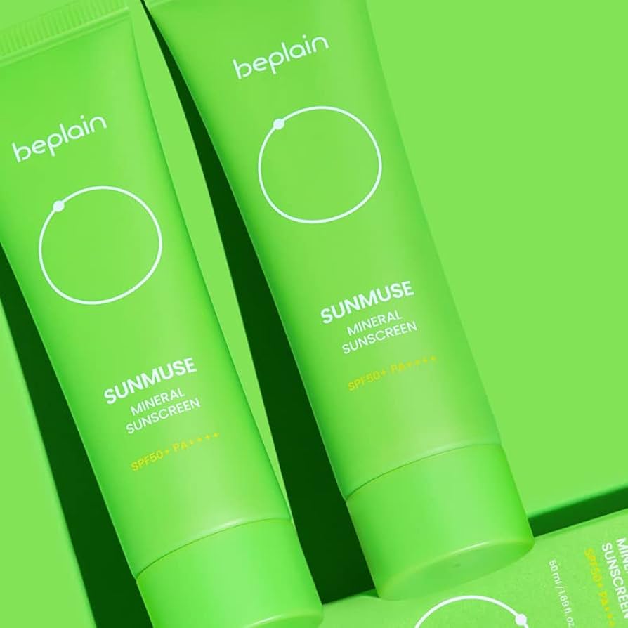 Kem Chống Nắng Beplain Sunmuse Mineral Sunscreen SPF50+ 50ml (Xanh Lá Kiềm Dầu)