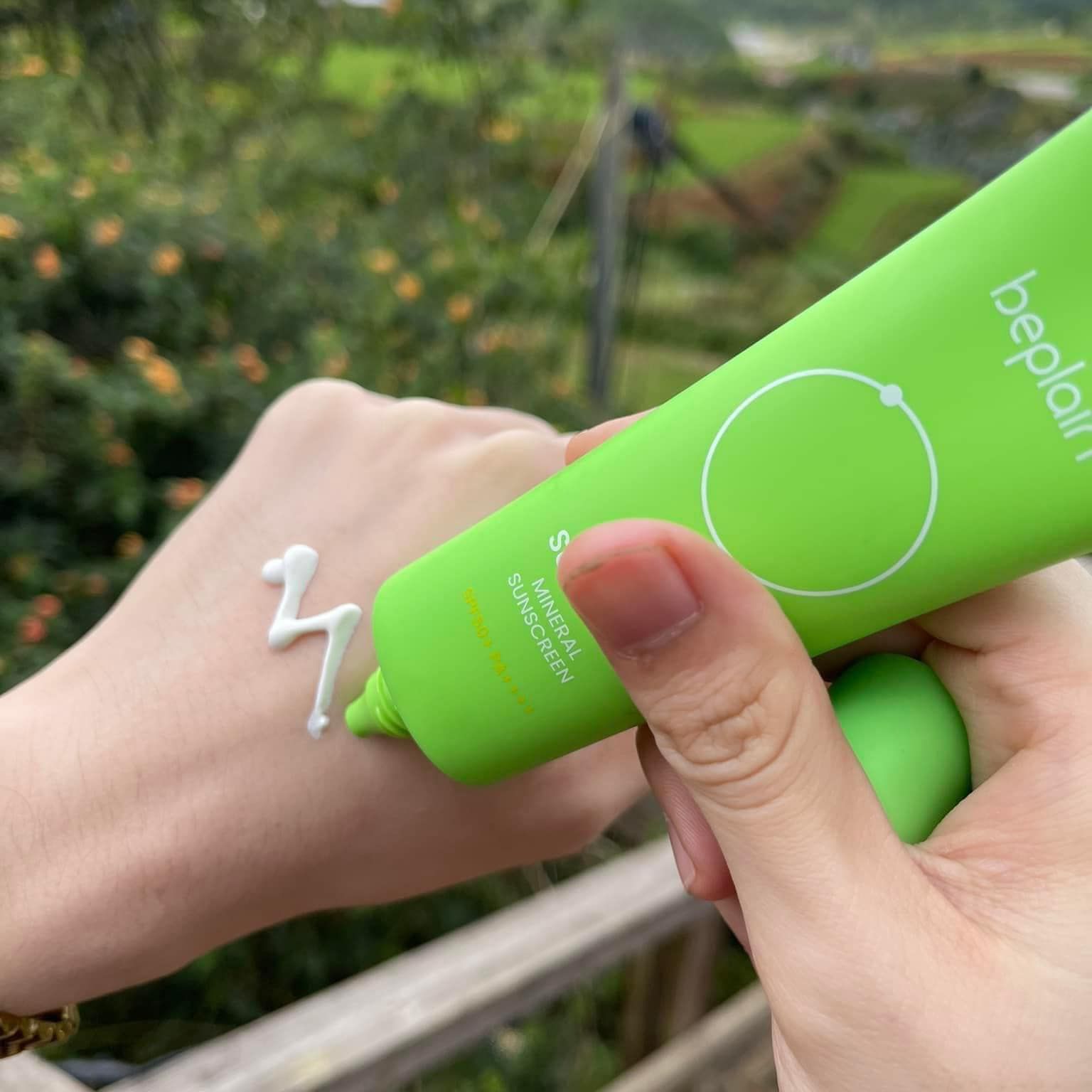 Kem Chống Nắng Beplain Sunmuse Mineral Sunscreen SPF50+ 50ml (Xanh Lá Kiềm Dầu)