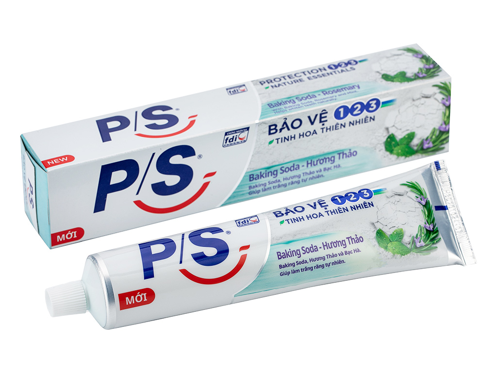 Kem Đánh Răng P/S Trắng Răng Baking Soda Hương Thảo 180g