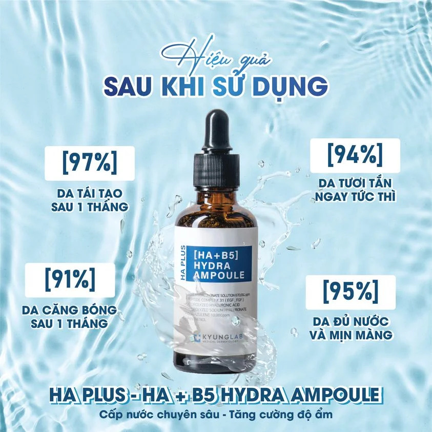 Tinh Chất Cấp Ẩm Làm Dịu Và Phục Hồi Da Kyung Lab HA Plus (HA+B5) Hydra 50ml (Mẫu Mới)