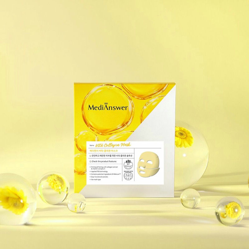 Mặt Nạ Giấy Chống Lão Hóa Và Chăm Sóc Toàn Diện MediAnswer Vita Collagen Mask