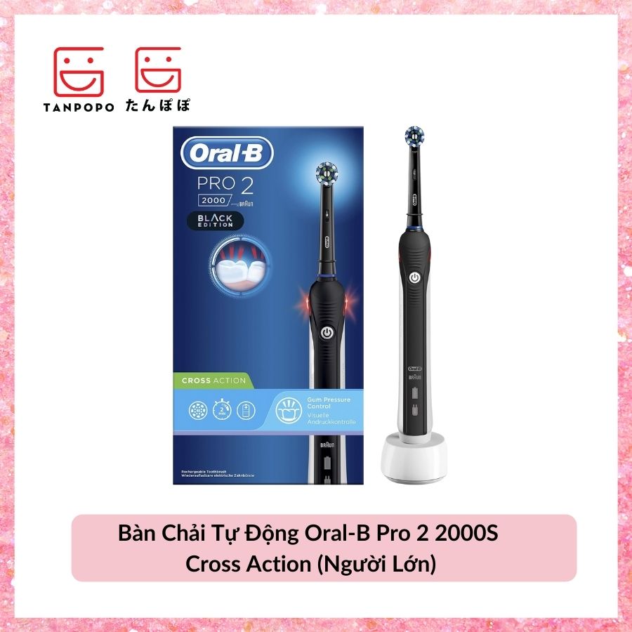 Bàn Chải Tự Động Oral-B Pro 2 2000S Cross Action (Người Lớn)