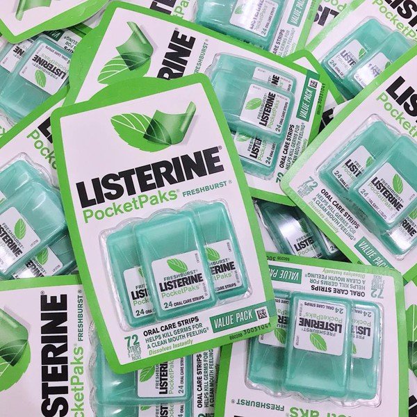 Miếng ngậm thơm miệng Listerine FreshBrust
