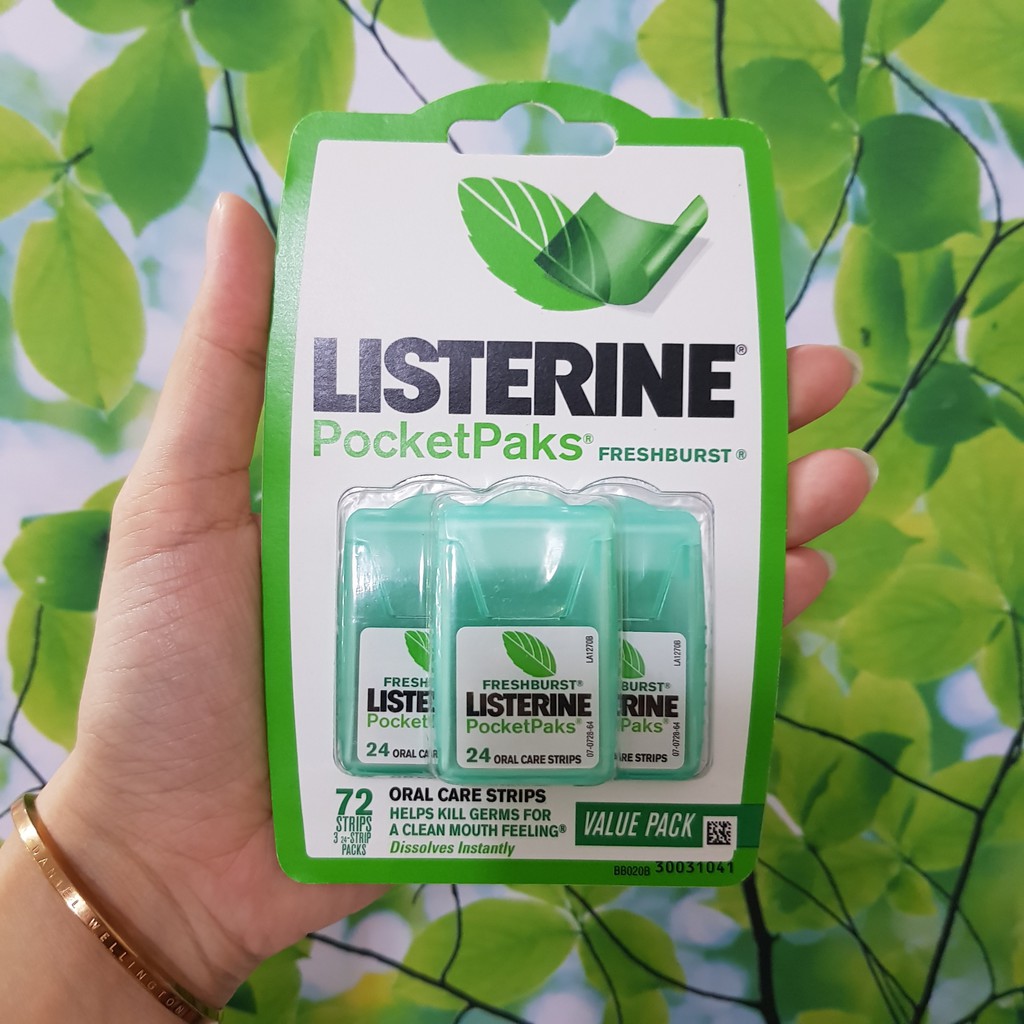 Miếng ngậm thơm miệng Listerine FreshBrust