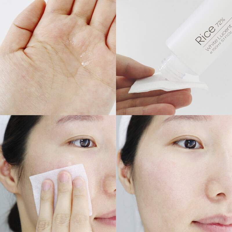 Nước Hoa Hồng Chiết Xuất Gạo Cấp Ẩm & Sáng Da 9Wishes Rice 72% White Lucent Refining 150ml