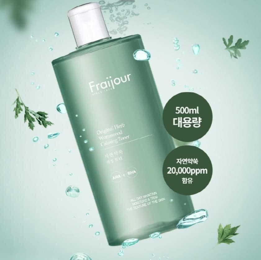 Nước hoa hồng Fraijour Original Wormwood Calming Toner 500ml