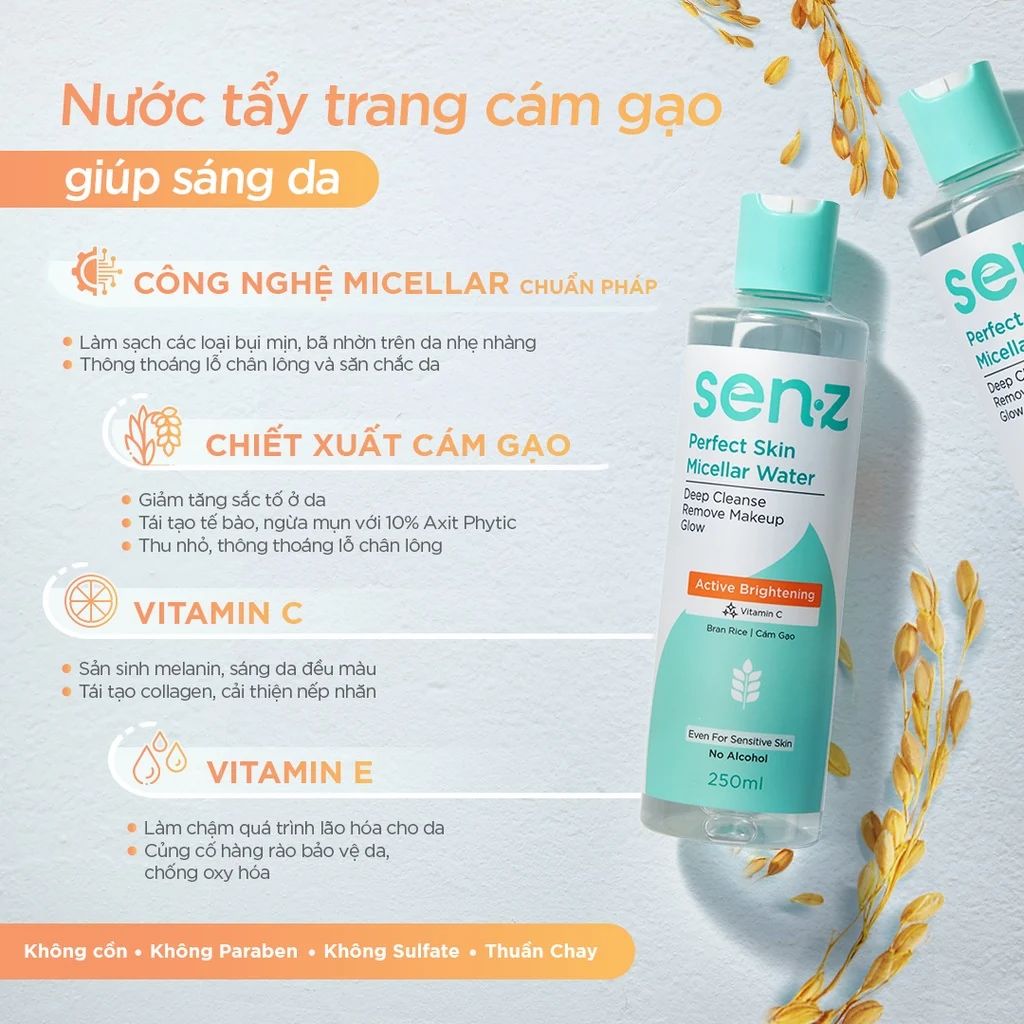 Nước Tẩy Trang Senz Micellar Water 250ml