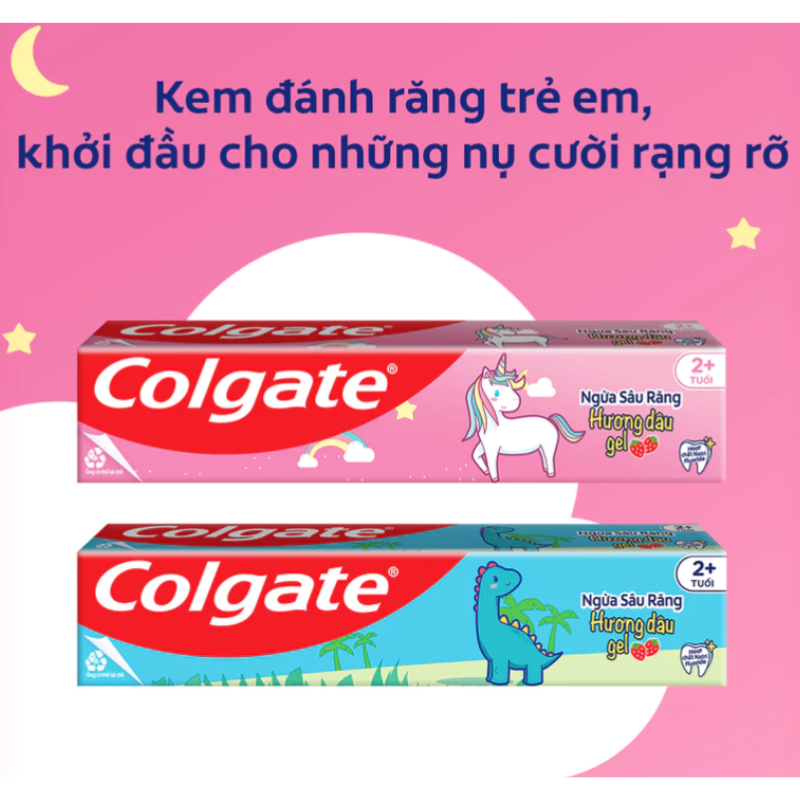 Kem Đánh Răng Trẻ Em Hương Dâu Ngừa Sâu Răng Colgate Cavity Protection 40g
